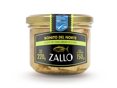 White Tuna MSC loins in organic virgin olive oil 220g/unit White Tuna MSC loins in organic virgin olive oil 220g/unit