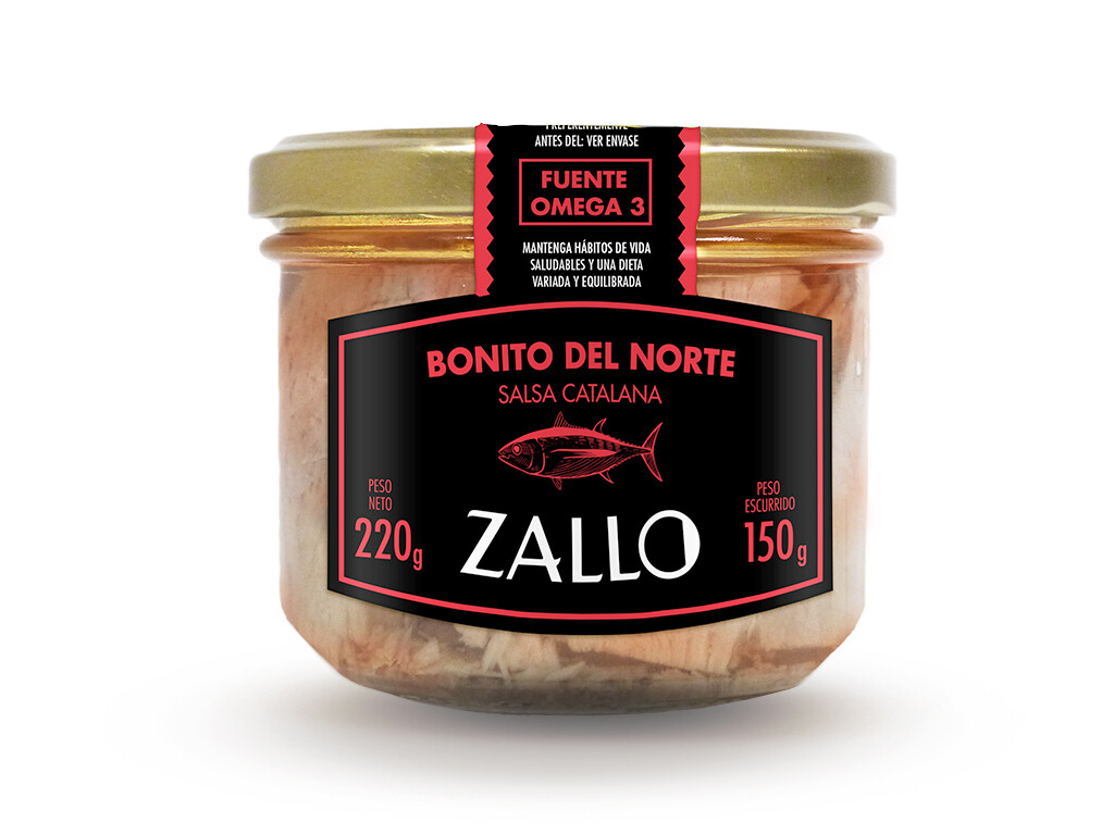 Lomos de Bonito del Norte en salsa catalana 220g/ud.