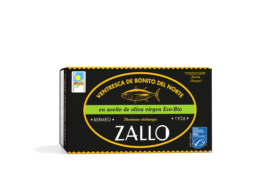 White Tuna Belly MSC in virgin olive oil ECO 112g/unit