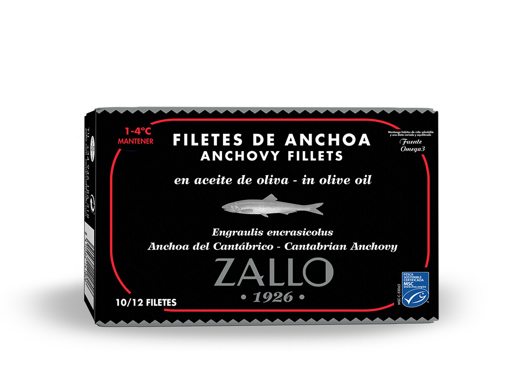 Anchoas del Cantábrico MSC Premium (10/12 filetes) 110g/ud