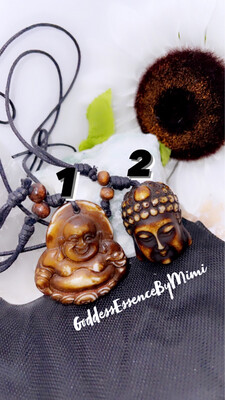 Bone Buddha Necklace