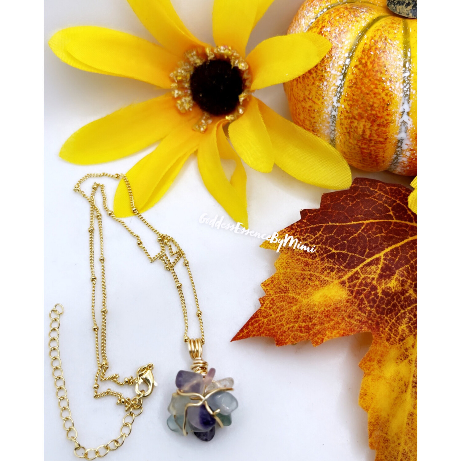 Fluorite Clustered Necklace
