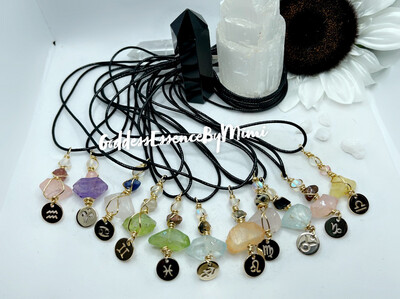 Zodiac Crystal Necklaces 