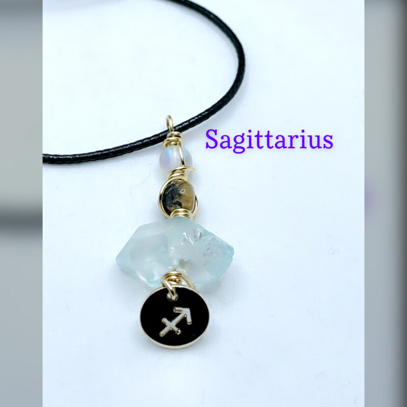 Sagittarius Crystal Necklace