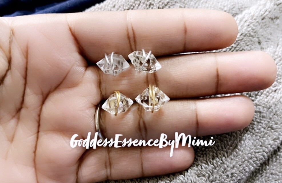 Herkimer Diamond Studs