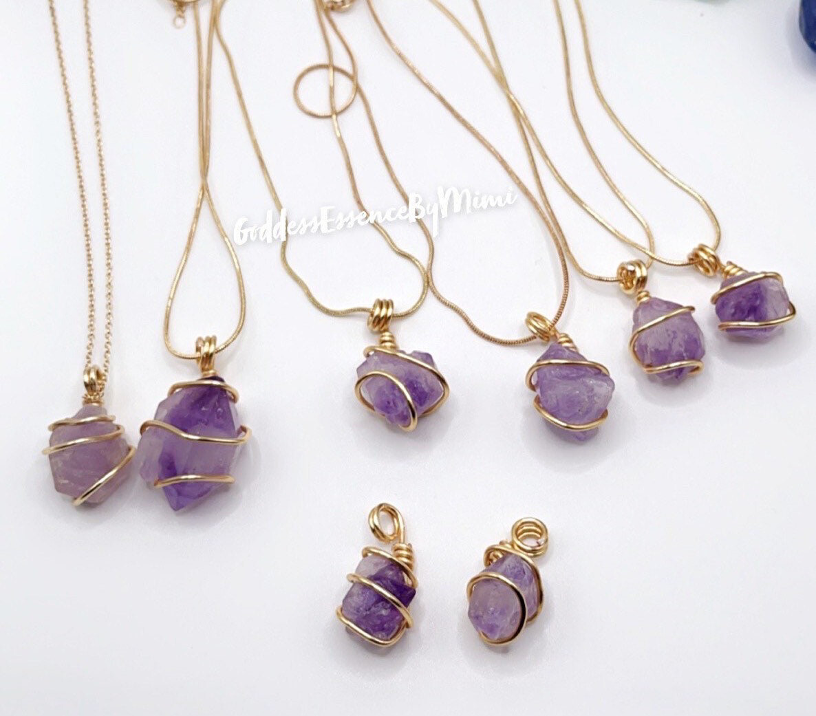 Dainty Amethyst Wrap Nuggets