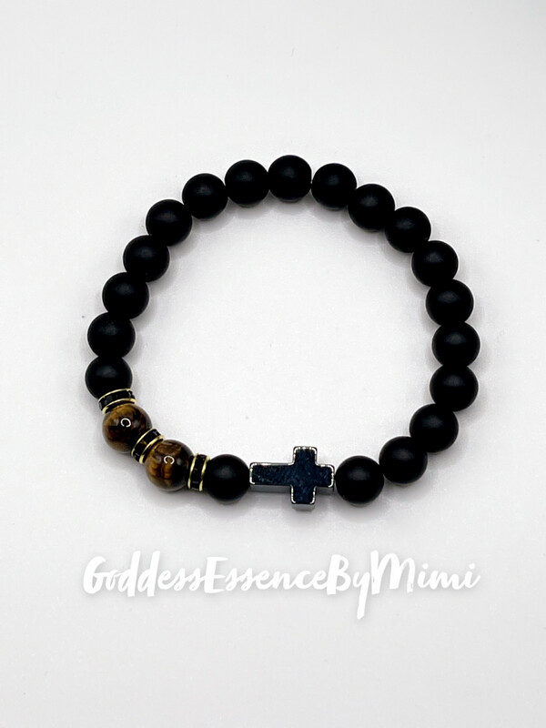 Tourmaline & Tigers Eye Bracelet