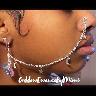 Celestial Dream Double Earring Nose Cuff