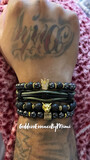 Tribe Kings Bracelet Set Hematite