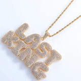 Bubble Letters Name necklace (Customize)