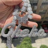 AAAA+ CZ Butterfly Bling Name Necklace