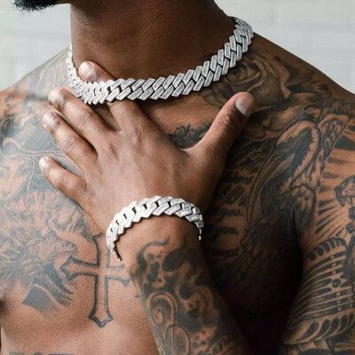  5A CZ Baguette Cuban Link Bracelet 