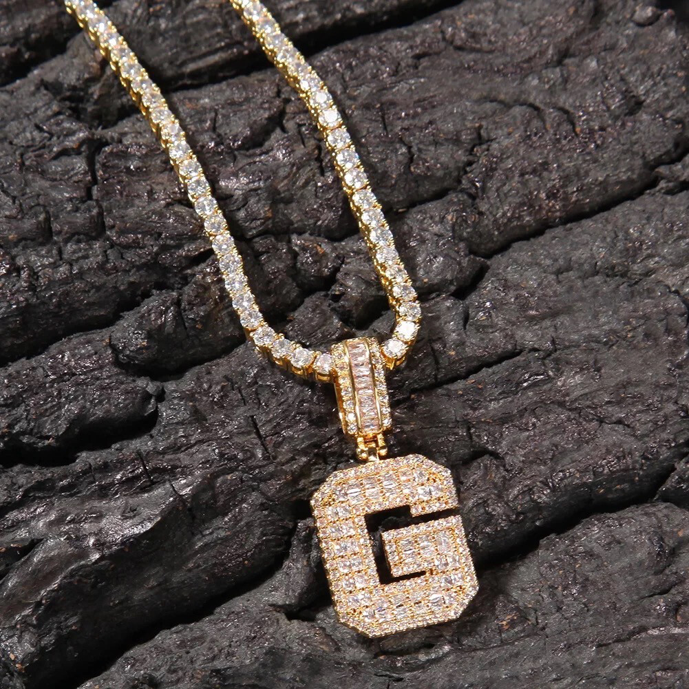 Bling Single Letter Necklace (Customize)