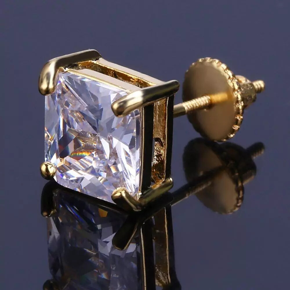  5A Cz diamond Stud Earrings
