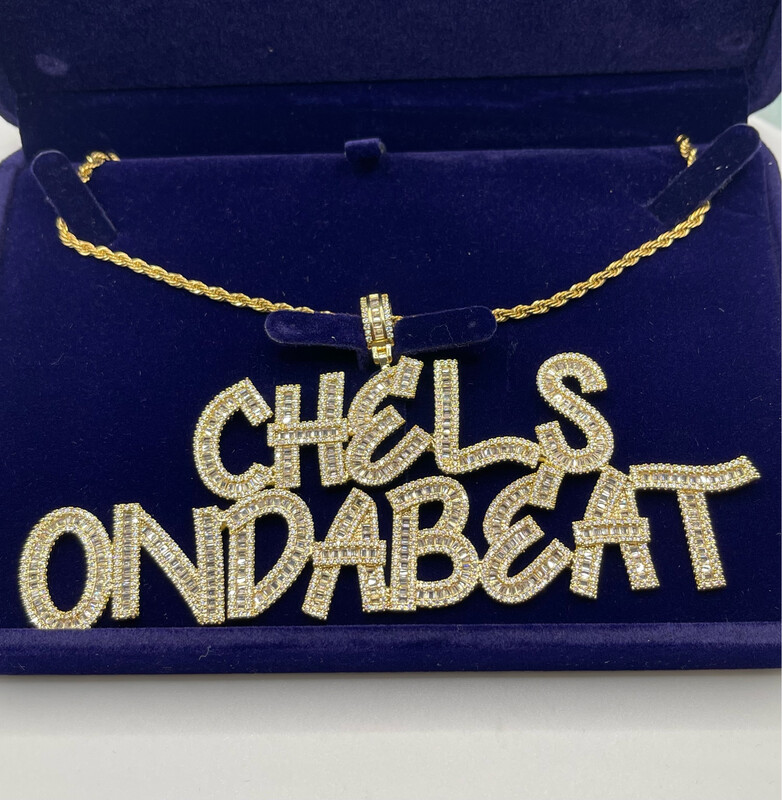 Baguette Name Necklace (Customize)