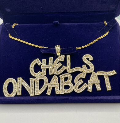 Baguette Name Necklace (Customize)