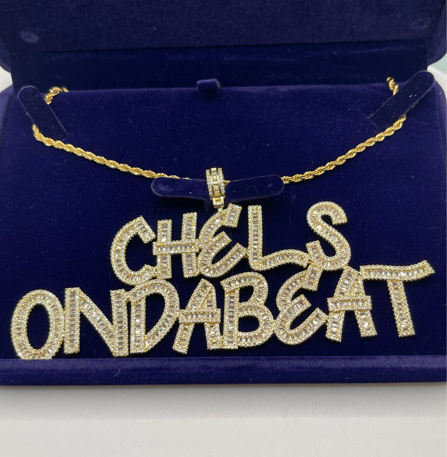 Baguette Name Necklace (Customize)