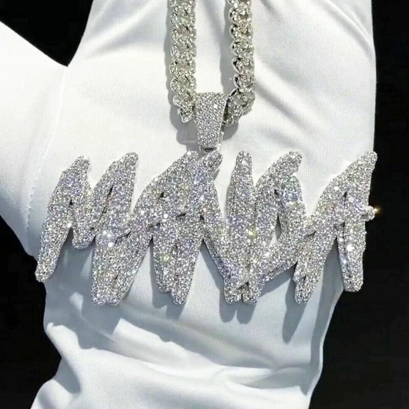VVS Moissanite Diamond Luxury Gold Iced Out Name Necklace (Customize)