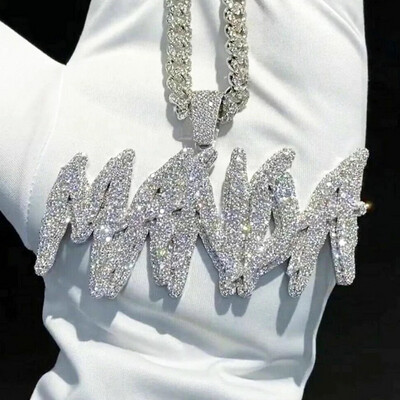 VVS Moissanite Diamond Luxury Gold Iced Out Name Necklace (Customize)