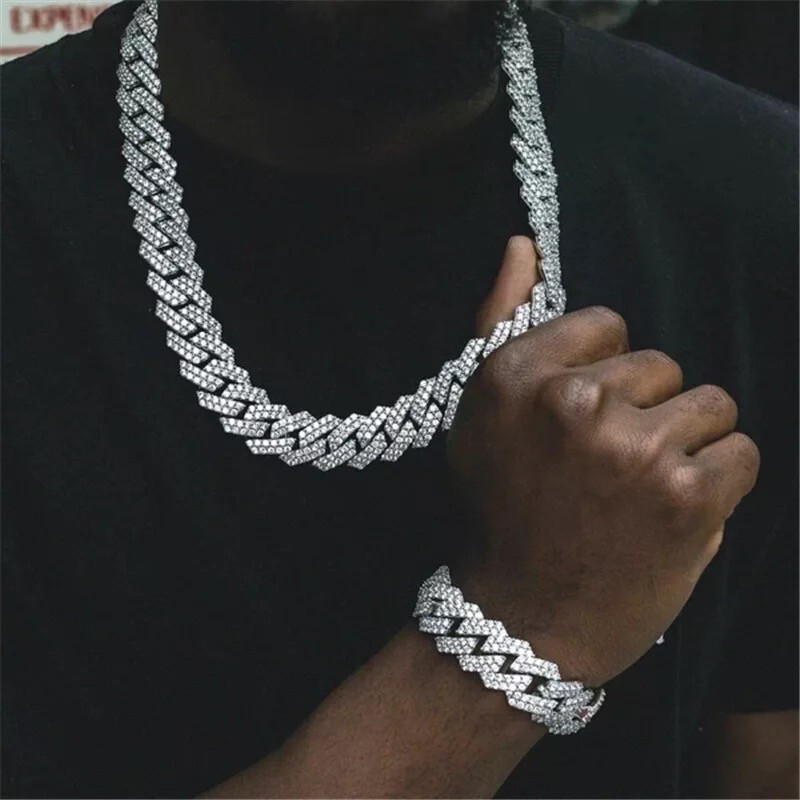  3A CZ Iced Out 10mm Cuban Link 