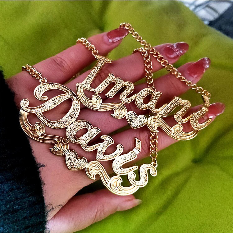 Large Personalized Name Necklace (Customize) Large Personalized Name Necklace (Customize)