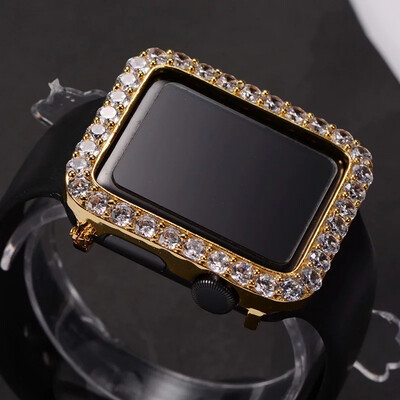 Gold 5A Big Icy Apple Watch Case