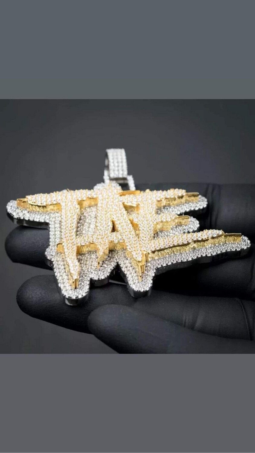 5A Luxury Quality Icy Name Necklace (Customize)