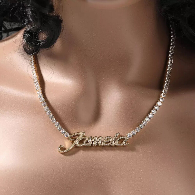 5A Luxury Iced Out Name Necklace (Customize)