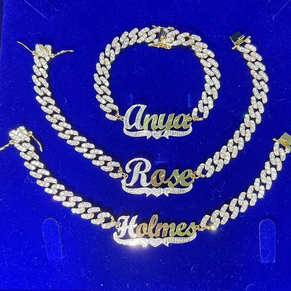Personalized Name Iced Out Cuban Link Necklace (Customize)