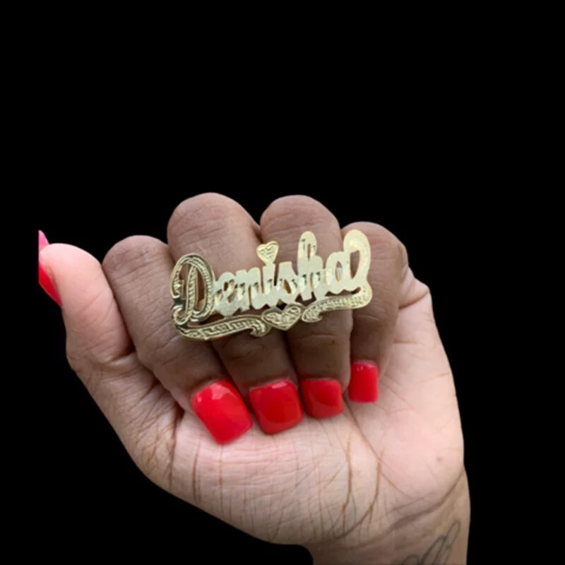 Personalized Name Double Ring