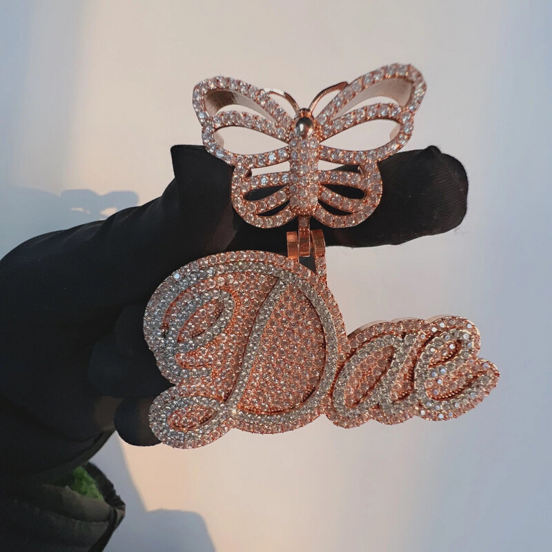 5A Luxury Quality Icy Script Name Necklace (Customize)