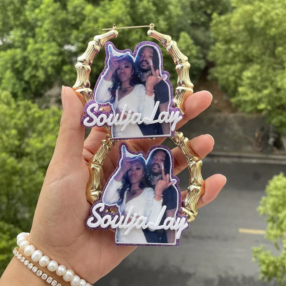 Name & Photo Earrings