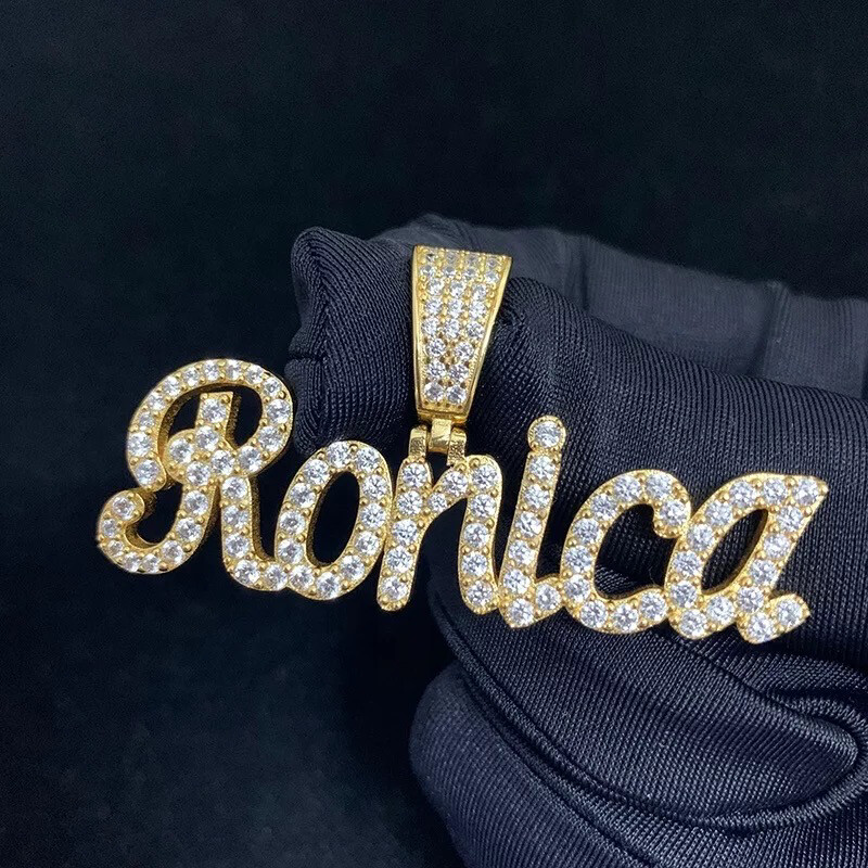  Diamond Luxury Gold Iced Out Name Necklace (Customize)
