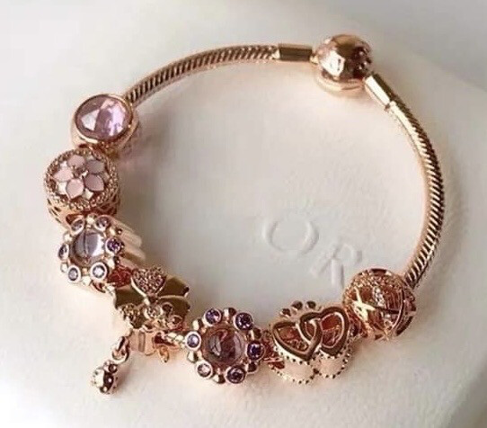 Rose Gold Her Way Charm Bracelet