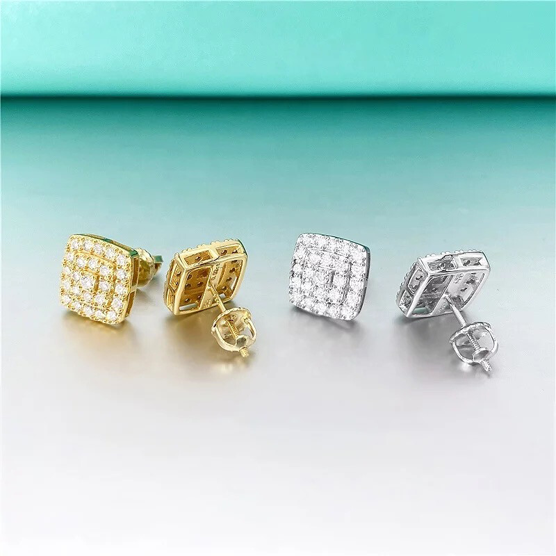 VVS ICED Out diamond Stud Earrings