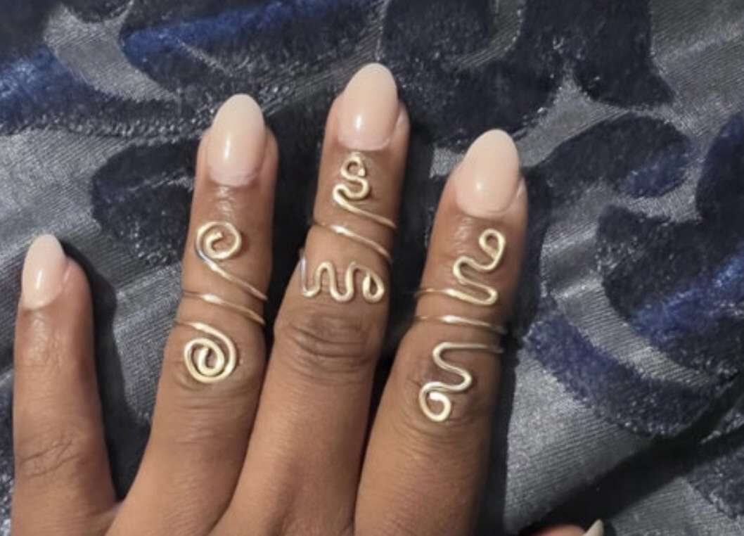 Goddess art ring Set