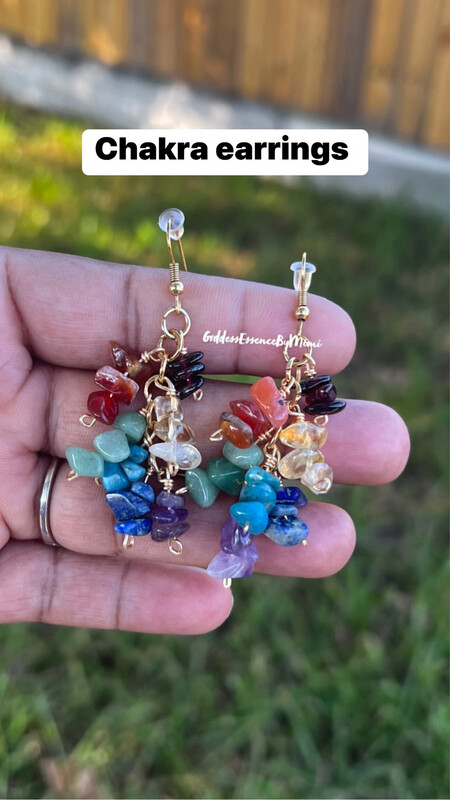 Chakra Crystal  Earrings