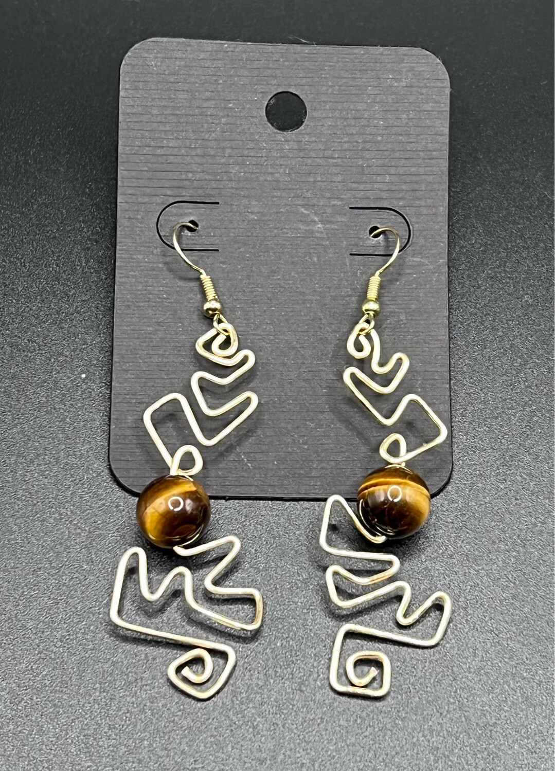 Goddess Freestyle Art Gemstone Earrings