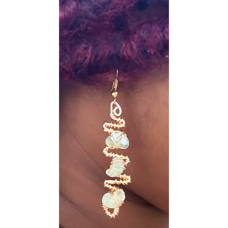 Goddess Art Crystal dangle Earrings