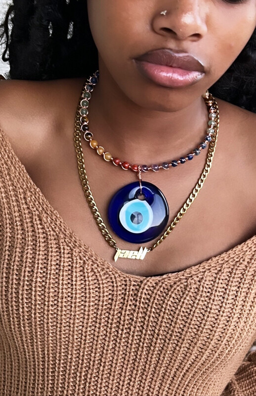 High Quality Adjustable Chakra rare large Eye Choker