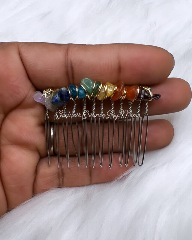 Crystal hair comb