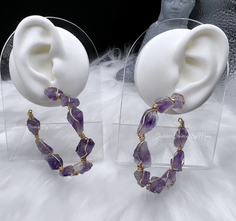 Crystal bangle hoop Earrings