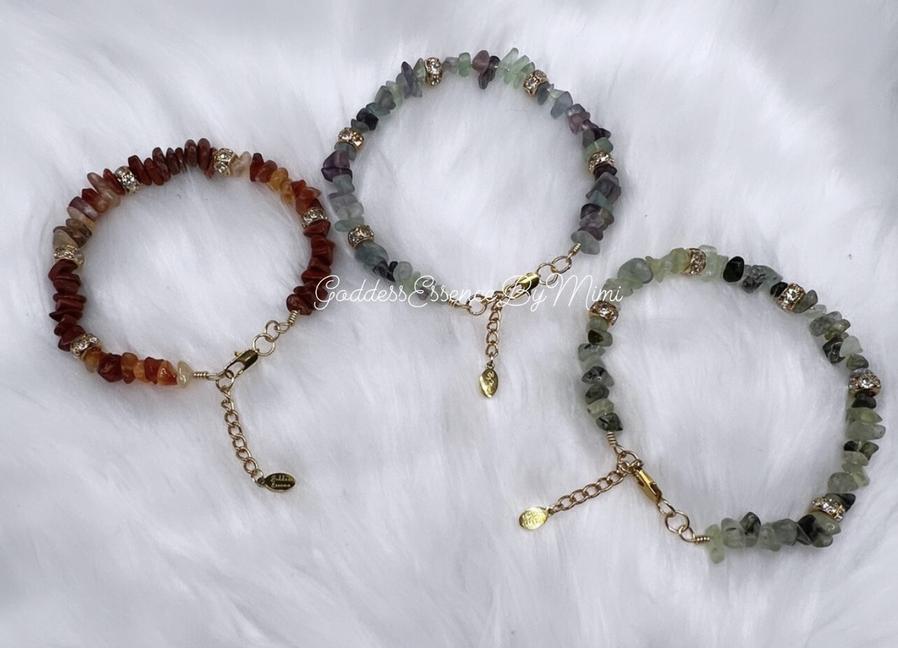 crystal adjustable Anklet or Bracelet