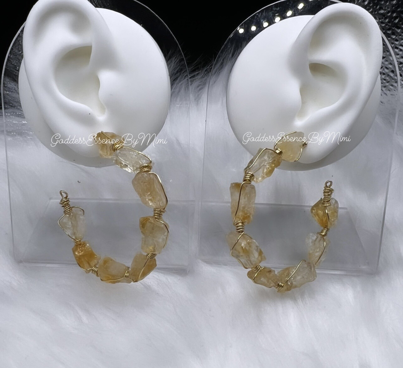 Crystal bangle hoop Earrings