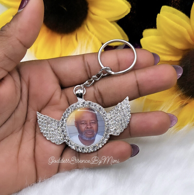 Wing photo pendant Keychain