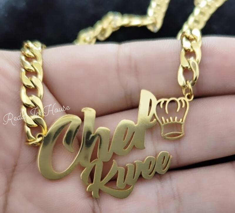Waterproof & Tarnish Resistant Logo or Photo necklace(Customize)