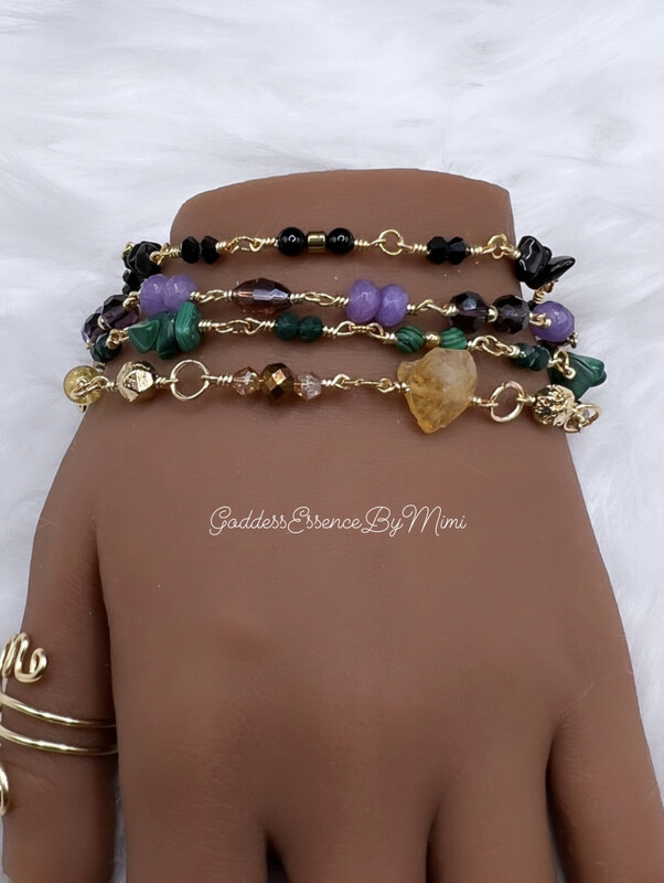 crystal adjustable Anklet or Bracelet