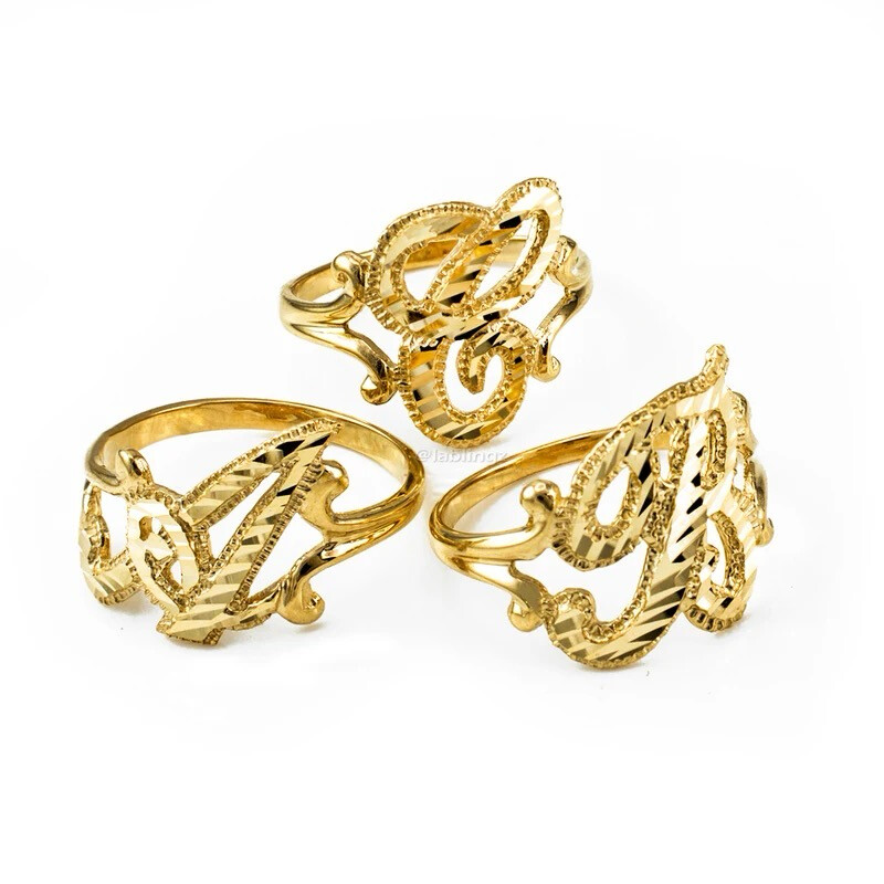 Baby/Kids/Adults High Quality Waterproof Initial Letter Ring