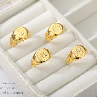 Baby/Kids/Adults High Quality Initial Letter Ring