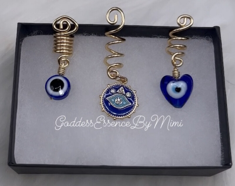 Eye Loc and Braid Jewelry set of 3